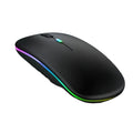 Mouse 2.4 GHz Sem Fio Retro Iluminado LED