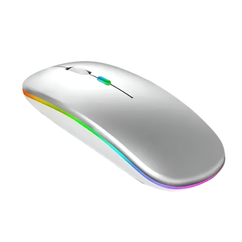 Mouse 2.4 GHz Sem Fio Retro Iluminado LED